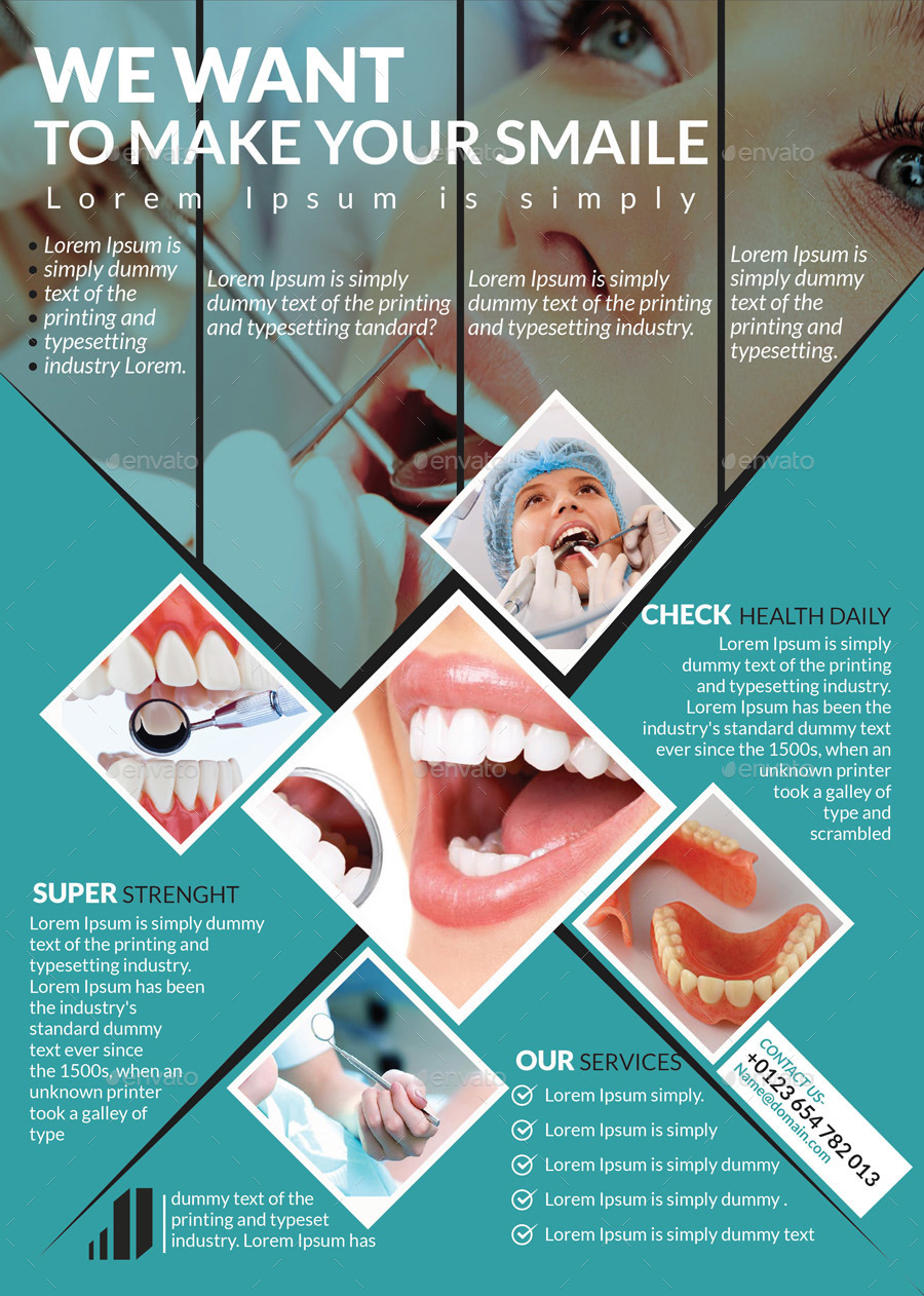 Dental Flyer Templates by sbanna71 GraphicRiver